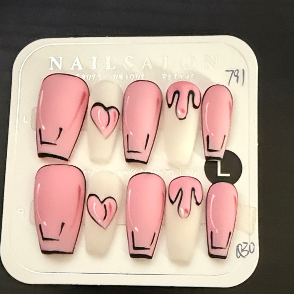 Pink Press-On Nails